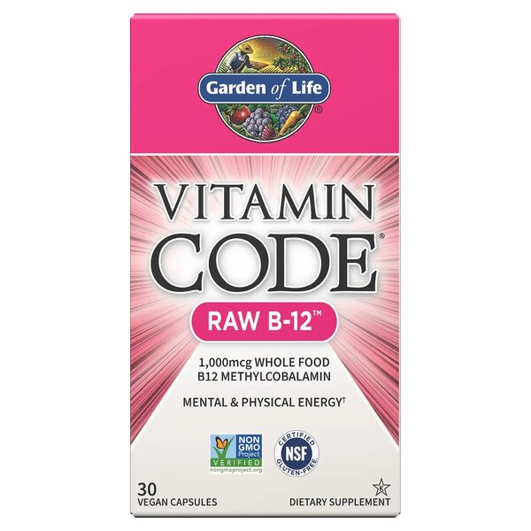 Vitamin Code Raw B-12 - 30 vegan caps - Sense42 Beauty and Health