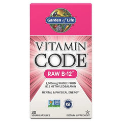 Vitamin Code Raw B-12 - 30 vegan caps - Sense42 Beauty and Health