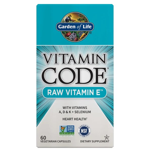 Vitamin Code Raw Vitamin E - 60 vcaps - Sense42 Beauty and Health