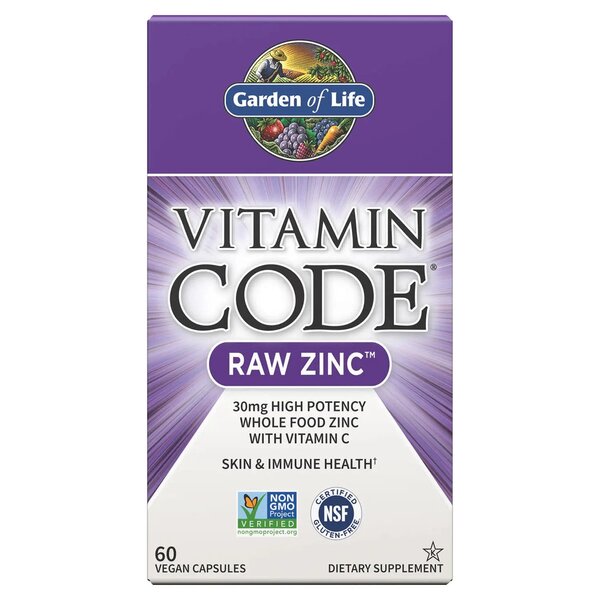 Vitamin Code Raw Zinc - 60 vegan caps - Sense42 Beauty and Health