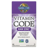 Vitamin Code Raw Zinc - 60 vegan caps - Sense42 Beauty and Health