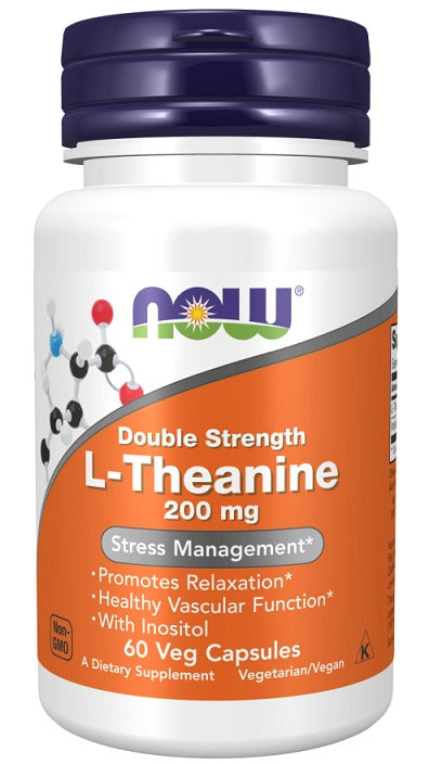 Double Strength L-Theanine, 200mg - 60 vcaps - Sense42 Beauty and Health