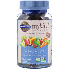 Mykind Organics Men's Multi Gummies, Organic Berry - 120 vegan gummy drops - Sense42 Beauty and Health