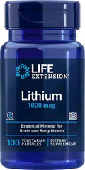 Lithium, 1000mcg - 100 vcaps - Sense42 Beauty and Health