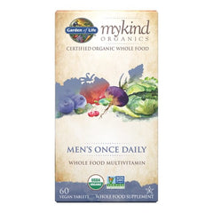 Mykind Organics Men's Once Daily - 60 vegan tablets - Sense42 Beauty and Health