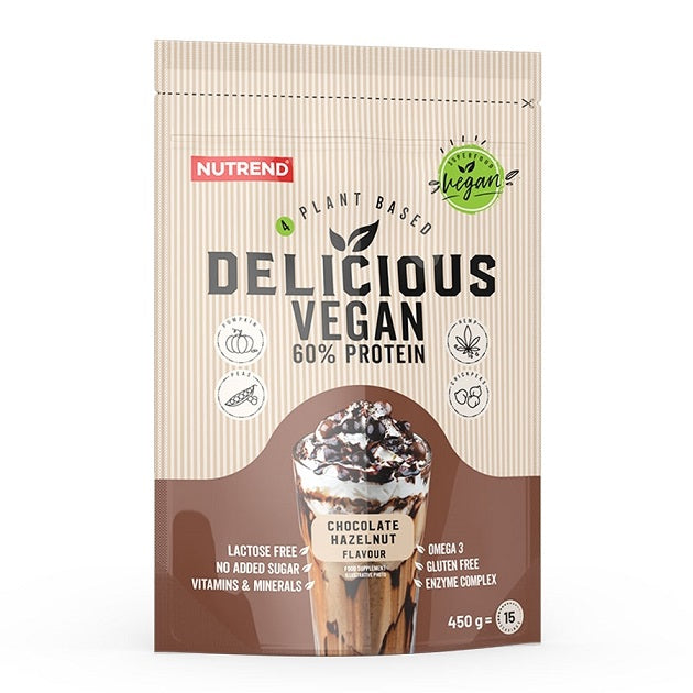 Delicious Vegan, Chocolate Hazelnut - 450g - Sense42 Beauty and Health