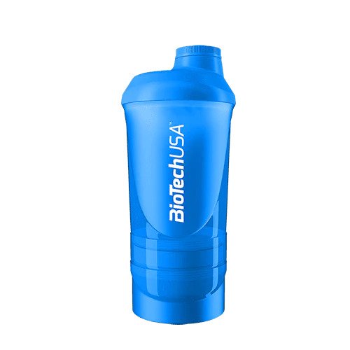 Wave+ Shaker, Blue - 600 ml. (+ 200 ml.+ 150 ml.) - Sense42 Beauty and Health
