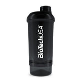 Wave+ Shaker, Black Smoke - 500 ml. (+ 150 ml.) - Sense42 Beauty and Health