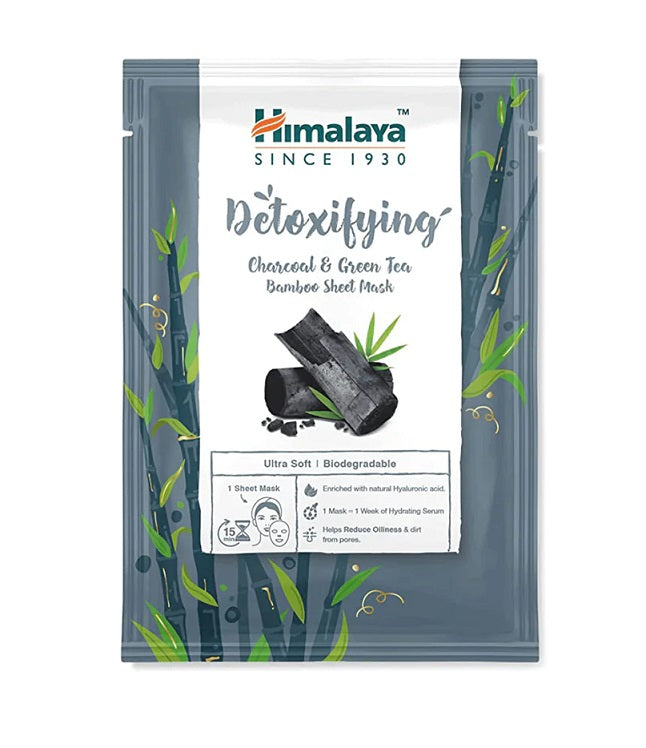 Detoxifying Charcoal & Green Tea Bamboo Sheet Mask - 30 ml. - Sense42 Beauty and Health