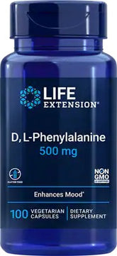 D L-Phenylalanine, 500mg - 100 vcaps - Sense42 Beauty and Health