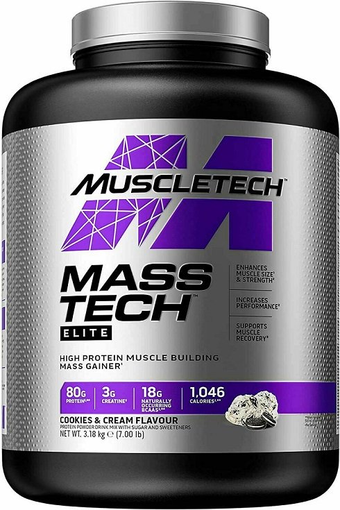 Mass-Tech Elite, Cookies & Cream - 3180g - Sense42 Beauty and Health