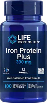 Iron Protein Plus, 300mg - 100 vcaps - Sense42 Beauty and Health