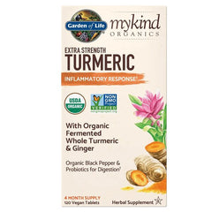 Mykind Organics Extra Strength Turmeric - 120 vegan tablets - Sense42 Beauty and Health