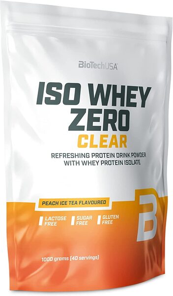 BioTechUSA Iso Whey Zero Clear Peach Ice Tea - 1000g - Sense42 Beauty and Health