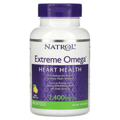 Extreme Omega, 2400mg (Lemon) - 60 softgels - Sense42 Beauty and Health
