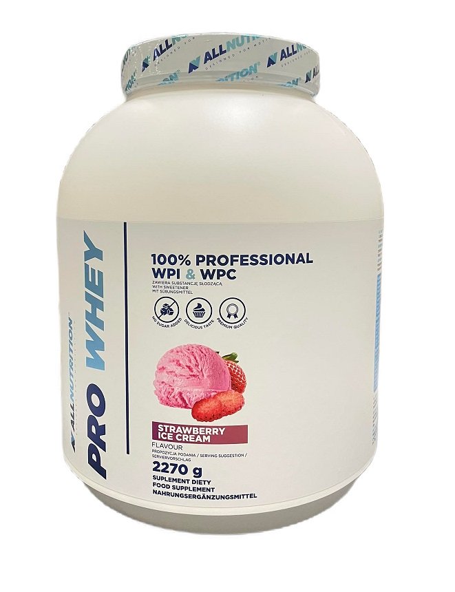 Pro Whey, Strawberry Ice Cream - 2270g - Sense42 Beauty and Health