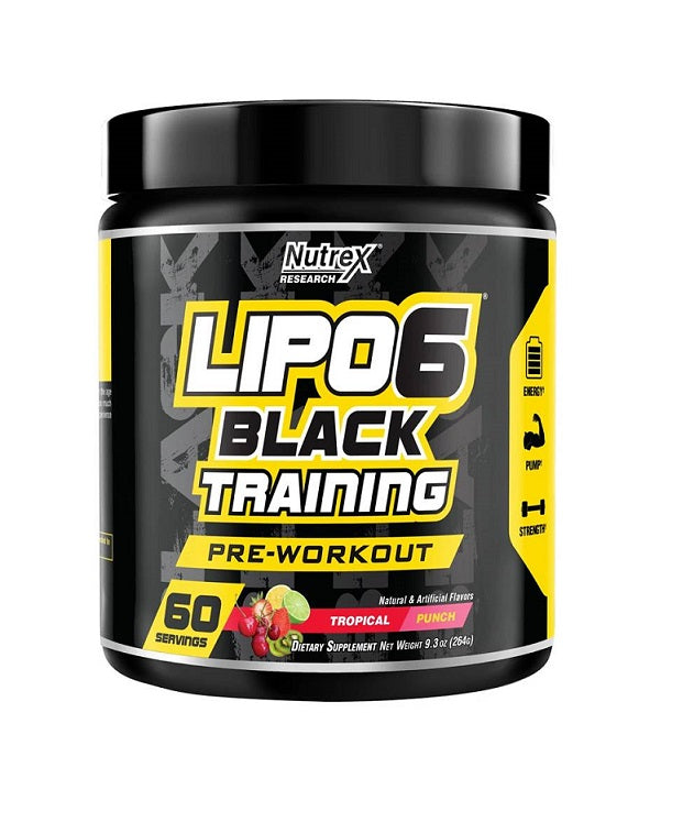 Lipo-6 Black Training, Tropical Punch - 264g - Sense42 Beauty and Health