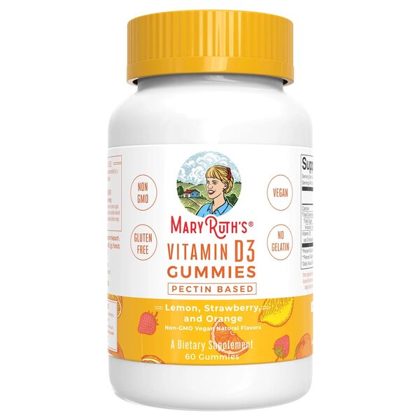 Vitamin D3 Gummies, Lemon, Strawberry & Orange - 60 gummies - Sense42 Beauty and Health