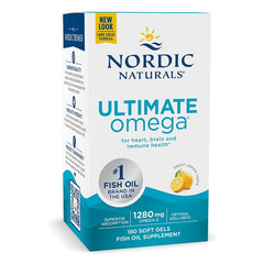 Nordic Naturals Ultimate Omega, 1280mg Lemon (EAN 768990037900) - 180 softgels - Sense42 Beauty and Health