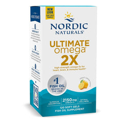 Ultimate Omega 2X, 2150mg Lemon (EAN 768990021527) - 120 softgels - Sense42 Beauty and Health