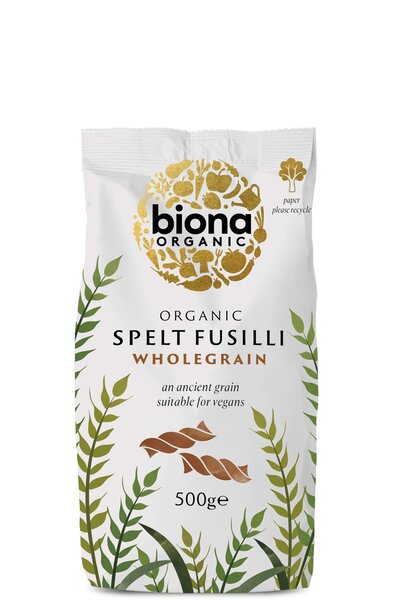 Spelt Wholegrain Fusilli - 500g - Sense42 Beauty and Health
