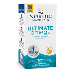 Ultimate Omega, 1280mg Lemon (EAN 768990027901) - 120 softgels - Sense42 Beauty and Health