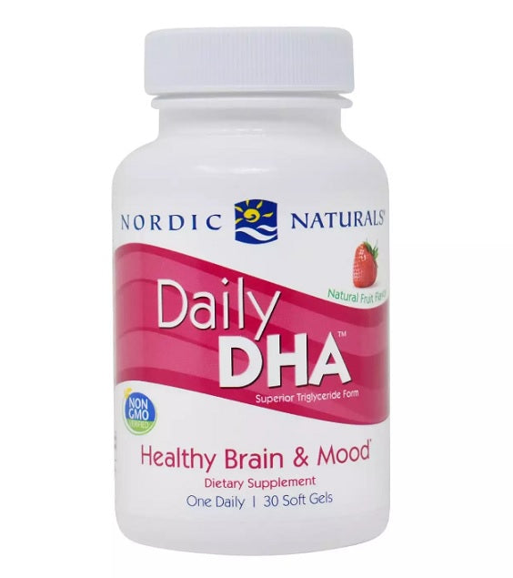 Daily DHA, Strawberry - 30 softgels - Sense42 Beauty and Health