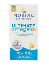 Ultimate Omega-D3, 1280mg Lemon - 120 softgels - Sense42 Beauty and Health