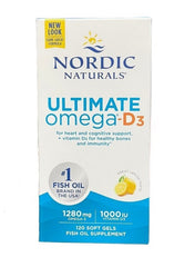 Ultimate Omega-D3, 1280mg Lemon - 120 softgels - Sense42 Beauty and Health