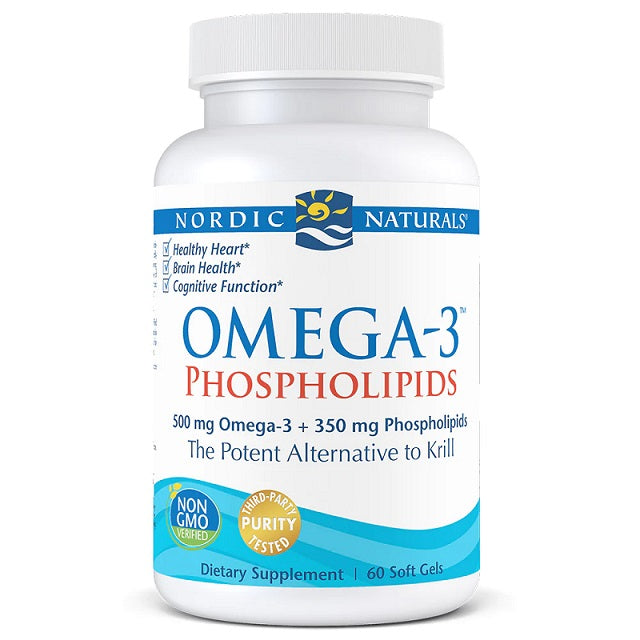 Omega-3 Phospholipids, 500mg - 60 softgels - Sense42 Beauty and Health