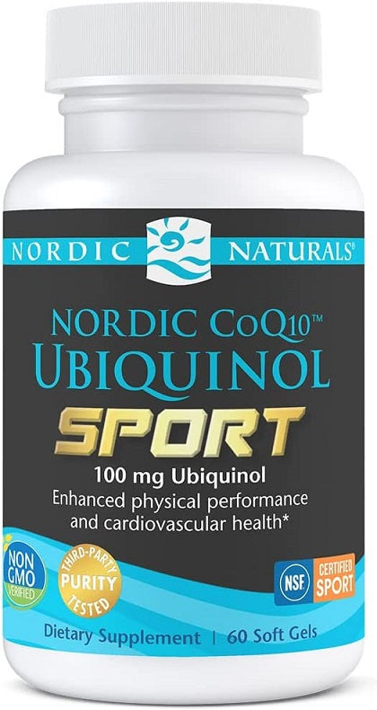Nordic CoQ10 Ubiquinol Sport, 100mg - 60 softgels - Sense42 Beauty and Health