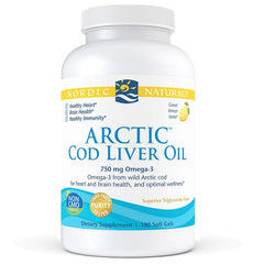 Arctic Cod Liver Oil, 750mg Lemon - 180 softgels - Sense42 Beauty and Health