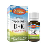 Super Daily D3 + K2, 2000 IU - 10 ml. - Sense42 Beauty and Health