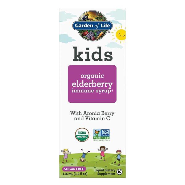 Kids Organic Elderberry Immune Syrup - 116 ml. - Sense42 Beauty and Health