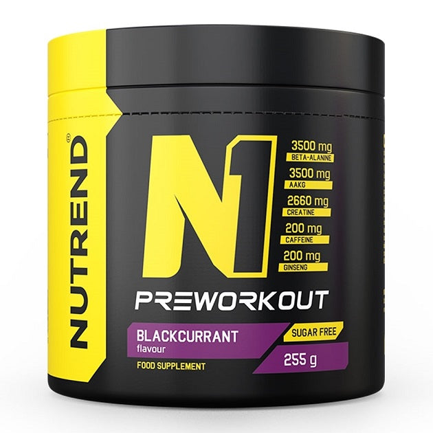 N1 Pre-Workout, Blackcurrant - 255g - Sense42 Beauty and Health