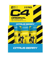 C4 Original Pre-Workout Shot, Citrus Berry - 12 x 60 ml. - Sense42 Beauty and Health