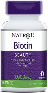Biotin, 1000mcg - 100 tabs - Sense42 Beauty and Health
