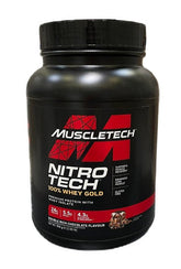 Nitro-Tech 100% Whey Gold, Double Rich Chocolate (EAN 631656260083) - 908g - Sense42 Beauty and Health
