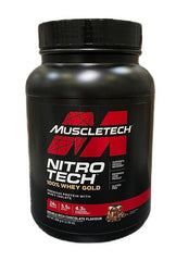 Nitro-Tech 100% Whey Gold, Double Rich Chocolate (EAN 631656260083) - 908g - Sense42 Beauty and Health