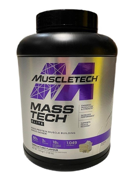 Mass-Tech Elite, Vanilla Cake - 3180g - Sense42 Beauty and Health