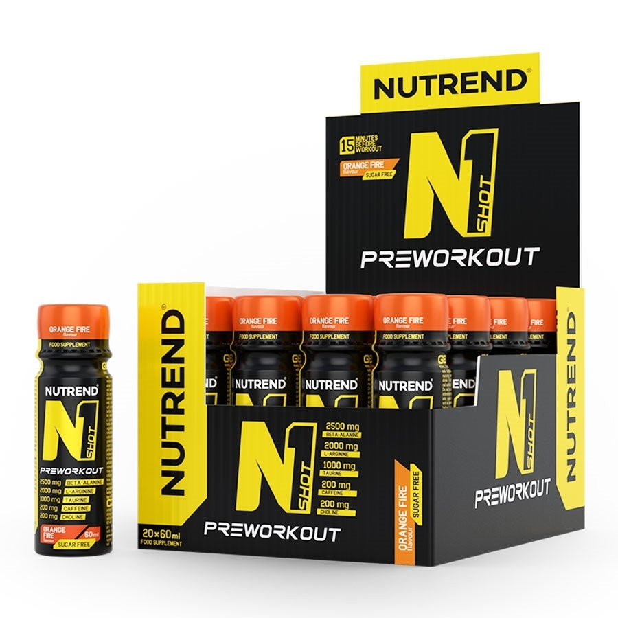 N1 Shot, Orange Fire - 20 x 60 ml. - Sense42 Beauty and Health