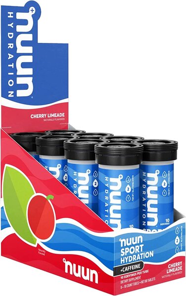 Sport Hydration + Caffeine, Cherry Limeade - 8 x 10 count tubes - Sense42 Beauty and Health