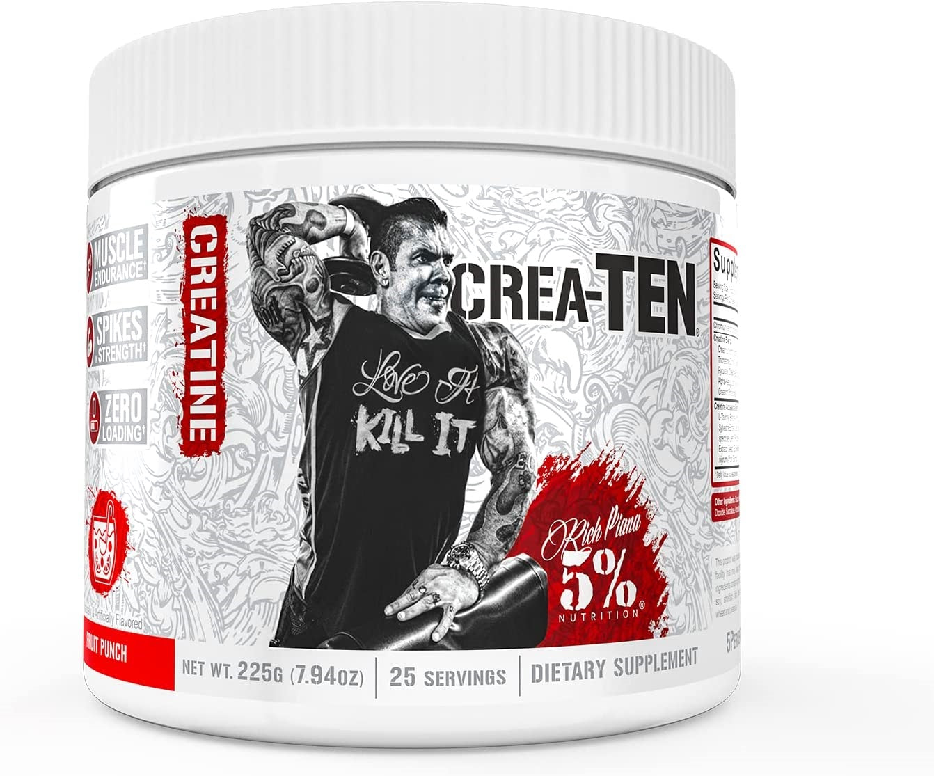 5% Nutrition Crea-TEN - Legendary Series Fruit Punch - 225g - Sense42 Beauty and Health