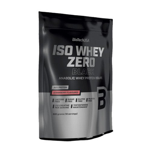 Iso Whey Zero Black, Strawberry - 500g - Sense42 Beauty and Health