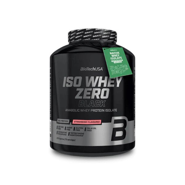 Iso Whey Zero Black, Strawberry - 2270g - Sense42 Beauty and Health