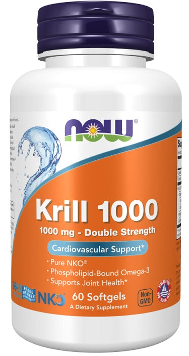Krill Oil, 1000mg Double Strength - 60 softgels - Sense42 Beauty and Health