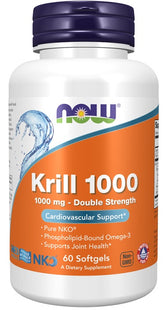 Krill Oil, 1000mg Double Strength - 60 softgels - Sense42 Beauty and Health