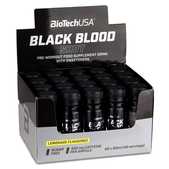 Black Blood Shot, Lemonade - 20 x 60 ml. - Sense42 Beauty and Health