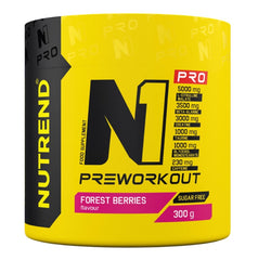 Nutrend N1 Pro Pre-Workout Forest Berries - 300g - Sense42 Beauty and Health