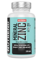 Mineral Zinc 100% Chelate, 15mg - 100 vcaps - Sense42 Beauty and Health